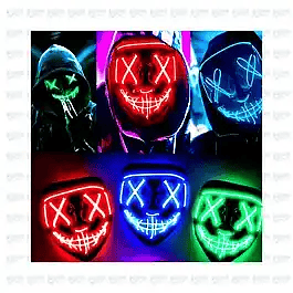 Máscara La Purga | Disfraz LED