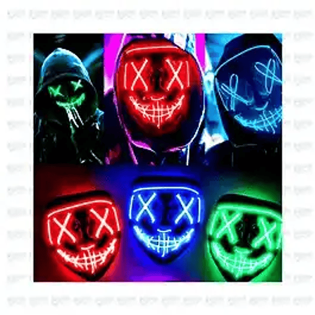 Máscara La Purga | Disfraz LED