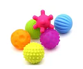 Pelota Sensoriales Texturizada Sonido 6 unidades 