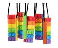 Mordedor Collar Ajustable Sensorial  Lego Textura 