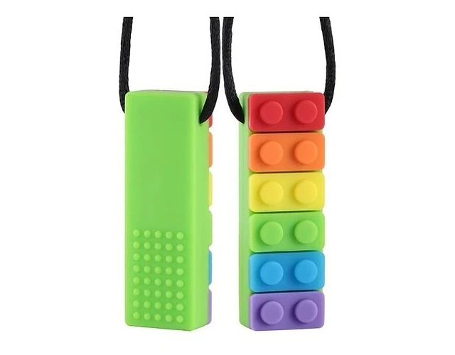 Mordedor Collar Ajustable Sensorial  Lego Textura 