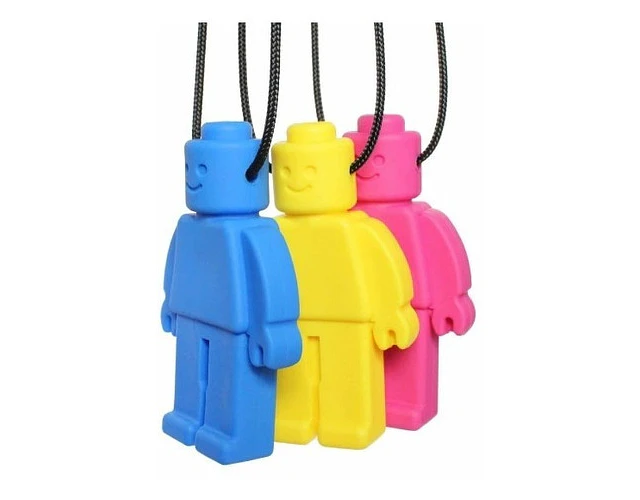 Mordedor Collar Sensorial Figura De Lego
