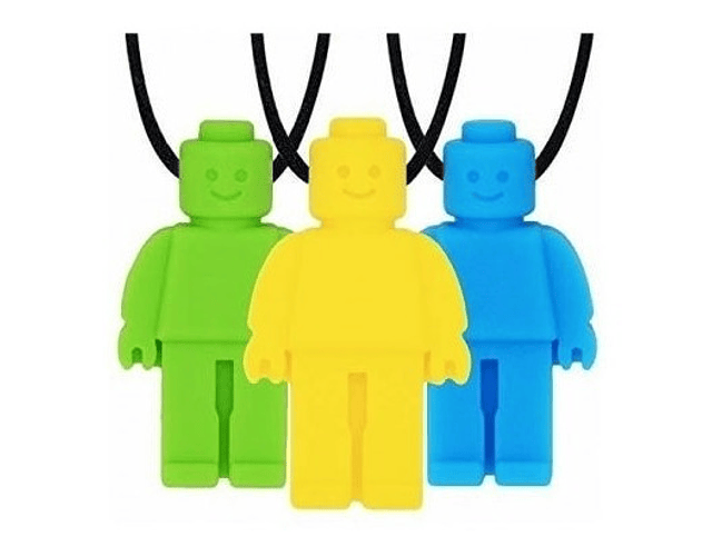 Mordedor Collar Sensorial Figura De Lego