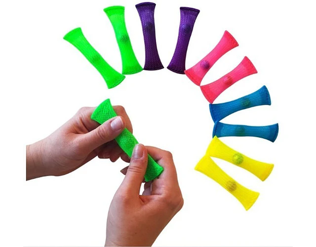 Juguete Sensorial Fidget Antiestrés Malla Y Mármol - PACK X 3