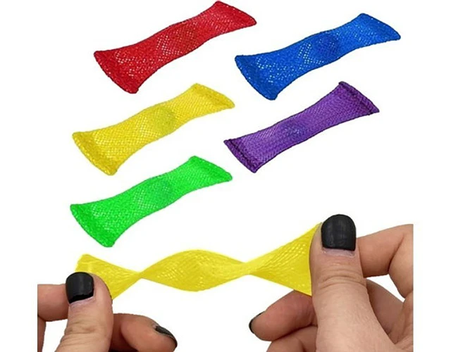 Juguete Sensorial Fidget Antiestrés Malla Y Mármol - PACK X 3