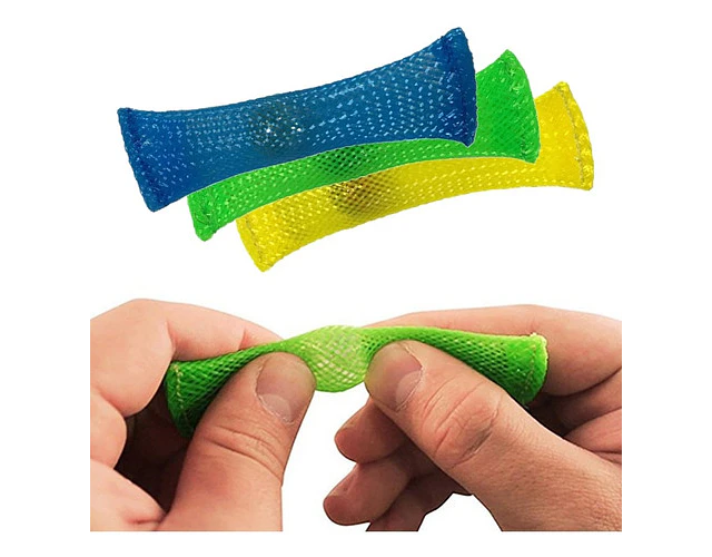 Juguete Sensorial Fidget Antiestrés Malla Y Mármol - PACK X 3