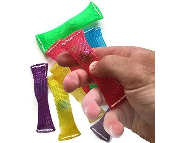 Juguete Sensorial Fidget Antiestrés Malla Y Mármol - PACK X 3