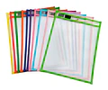  Fundas Reutilizables Escolar Bolsillo De Borrado En Seco