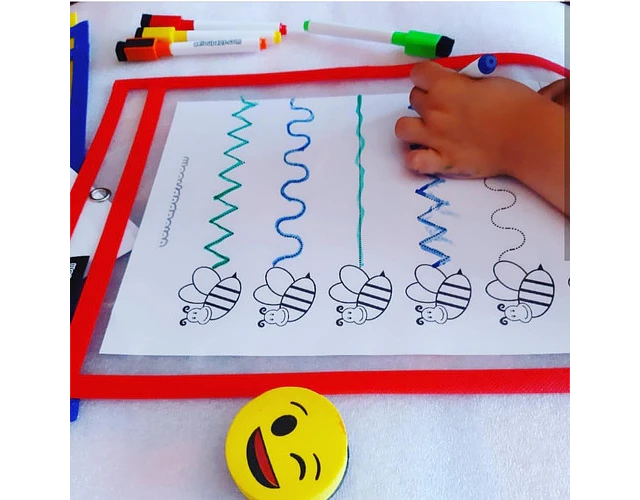  Fundas Reutilizables Escolar Bolsillo De Borrado En Seco