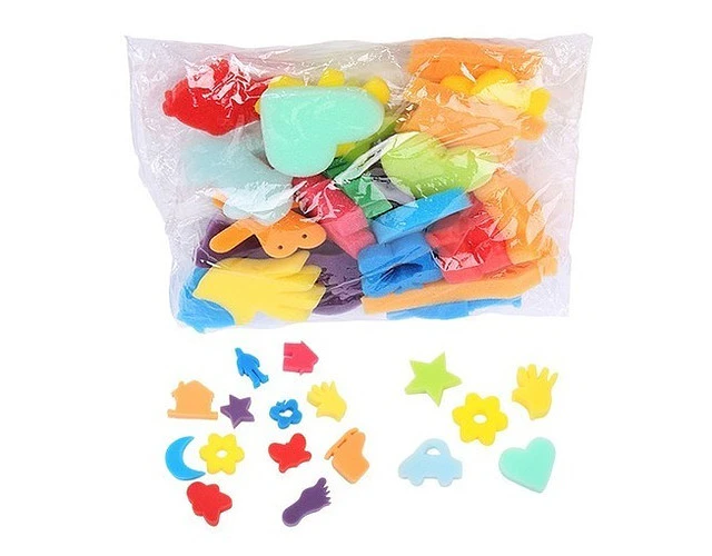 Esponjas Estampados Set Juego Educativo Artes Infantil 24pz.