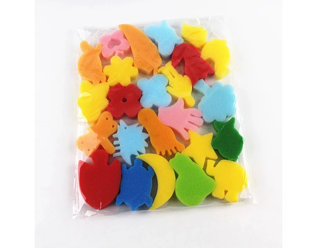Esponjas Estampados Set Juego Educativo Artes Infantil 24pz.