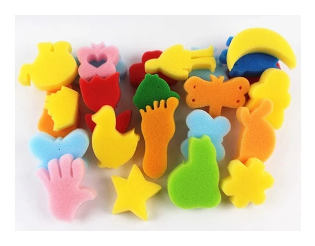 Esponjas Estampados Set Juego Educativo Artes Infantil 24pz.