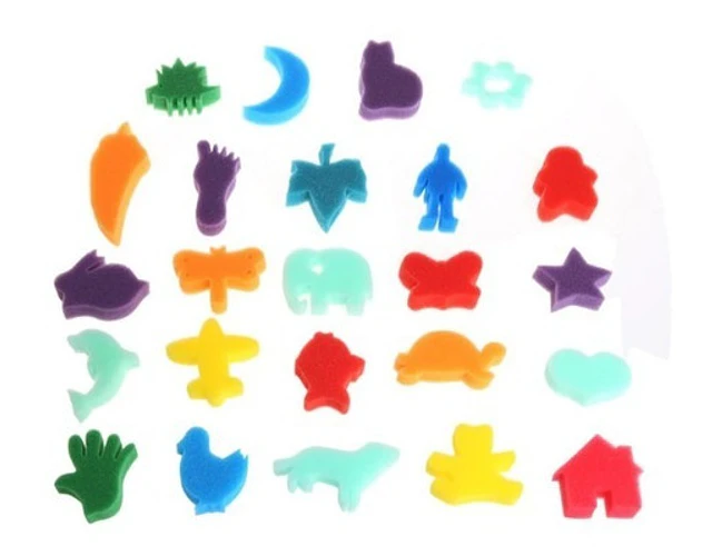 Esponjas Estampados Set Juego Educativo Artes Infantil 24pz.