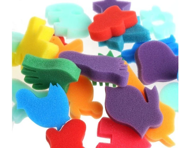 Esponjas Estampados Set Juego Educativo Artes Infantil 24pz.