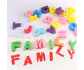 Set Esponjas ABC Estampados Juego Educativo Artes Infantil 26pz