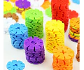 Bloques Armable Copo De Nieve Conectables 100pc.
