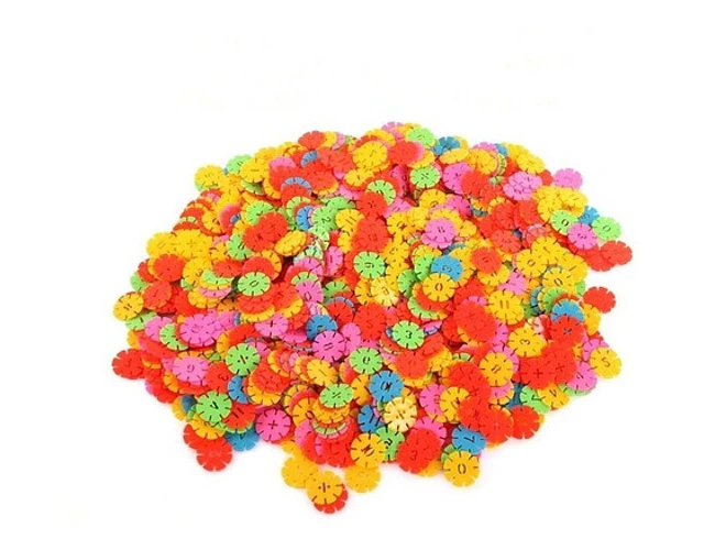 Bloques Armable Copo De Nieve Conectables 100pc.