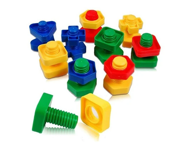 Tuercas Y Tornillos Juguete Didáctico Bloques 8 piezas