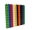 Cubos Multiencaje Conectable 100pc. Boques Matemática