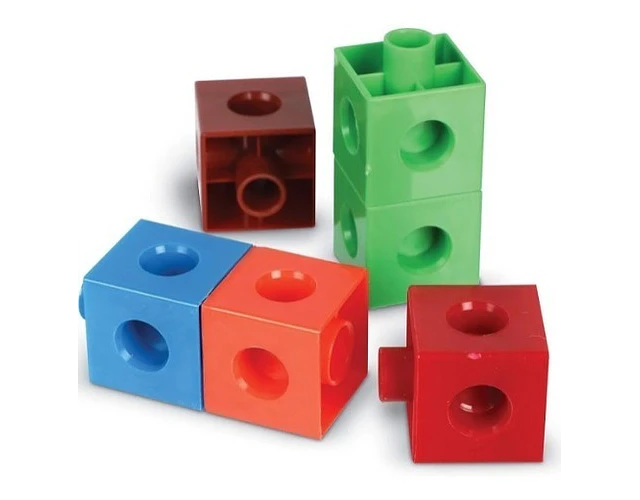 Cubos Multiencaje Conectable 100pc. Boques Matemática