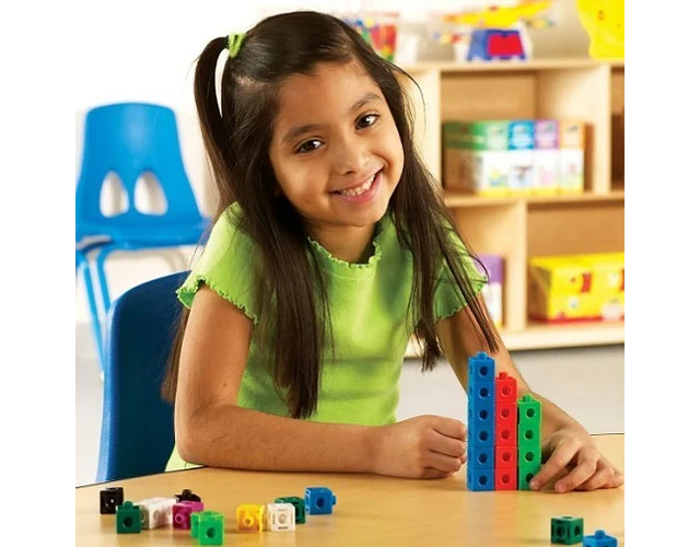 Cubos Multiencaje Conectable 100pc. Boques Matemática