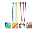 Puntero De Mano Indicador Flexible Pizarra  Pack 3un Colores