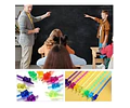 Puntero De Mano Indicador Flexible Pizarra  Pack 3un Colores