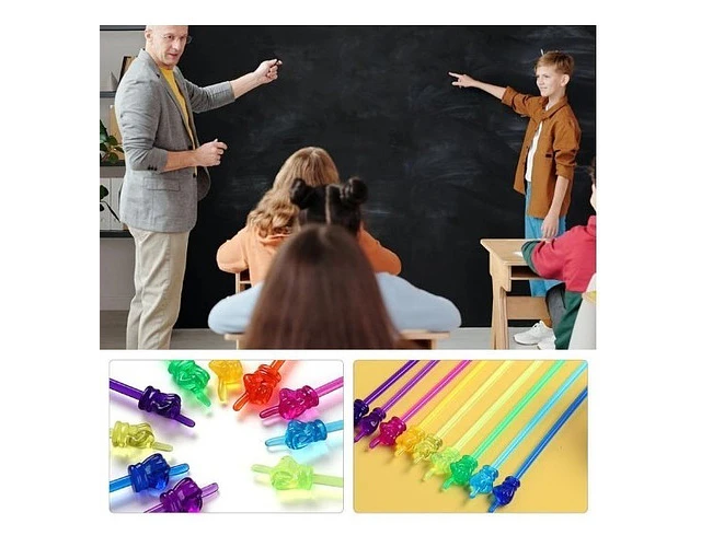 Puntero De Mano Indicador Flexible Pizarra  Pack 3un Colores