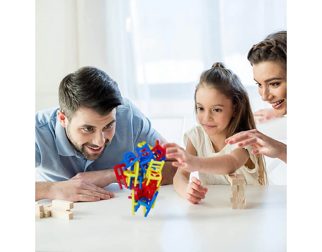 Silla De Equilibrio Juego De Mesa Apilable 12unidades