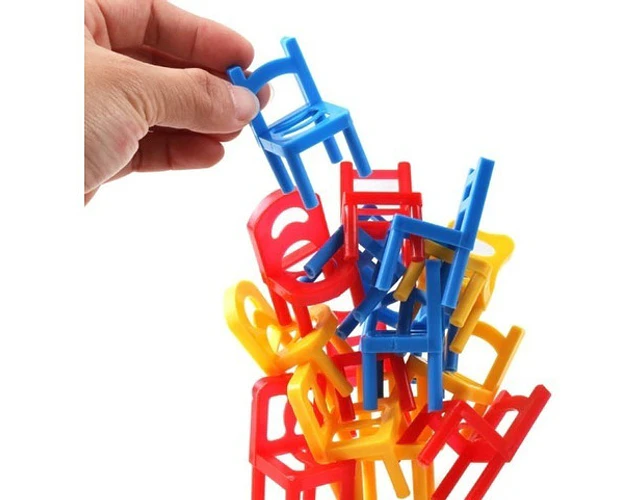 Silla De Equilibrio Juego De Mesa Apilable 12unidades