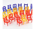 Silla De Equilibrio Juego De Mesa Apilable 12unidades