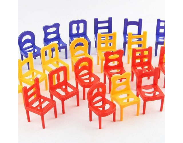 Silla De Equilibrio Juego De Mesa Apilable 12unidades