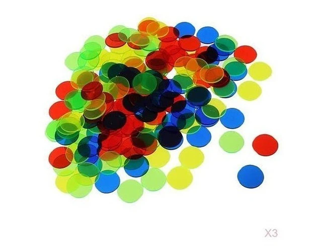 Fichas De Conteo Matemáticas Transparente 100uni. Montessori