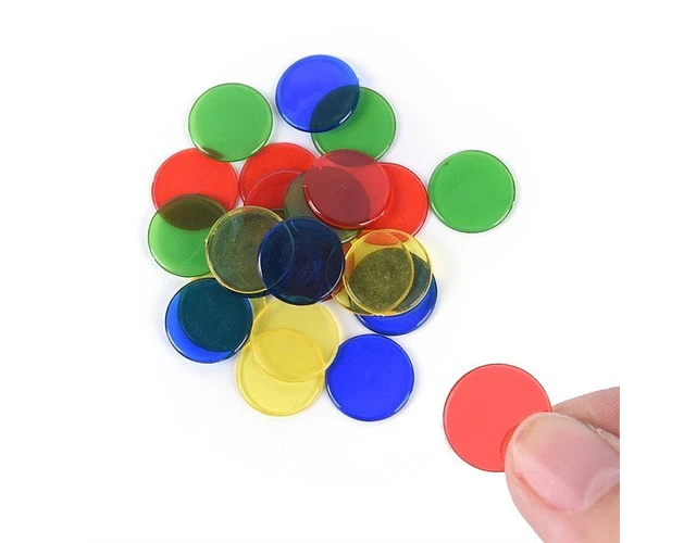 Fichas De Conteo Matemáticas Transparente 100uni. Montessori