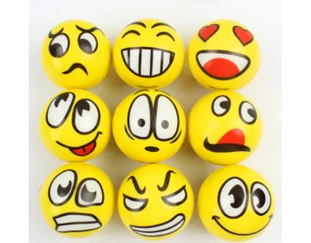 Pelotas Esponjas Antiestres Diseños Surtidos Pack 6 Unidades