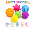 Pelota Sensoriales Texturizada Sonido 6 unidades 