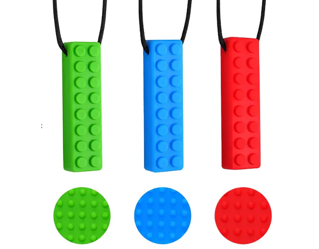 Mordedor Collar Sensorial Ajustable Lego Unicolor