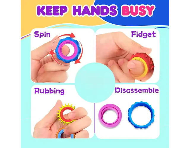 Anillos sensorial (pack 12)