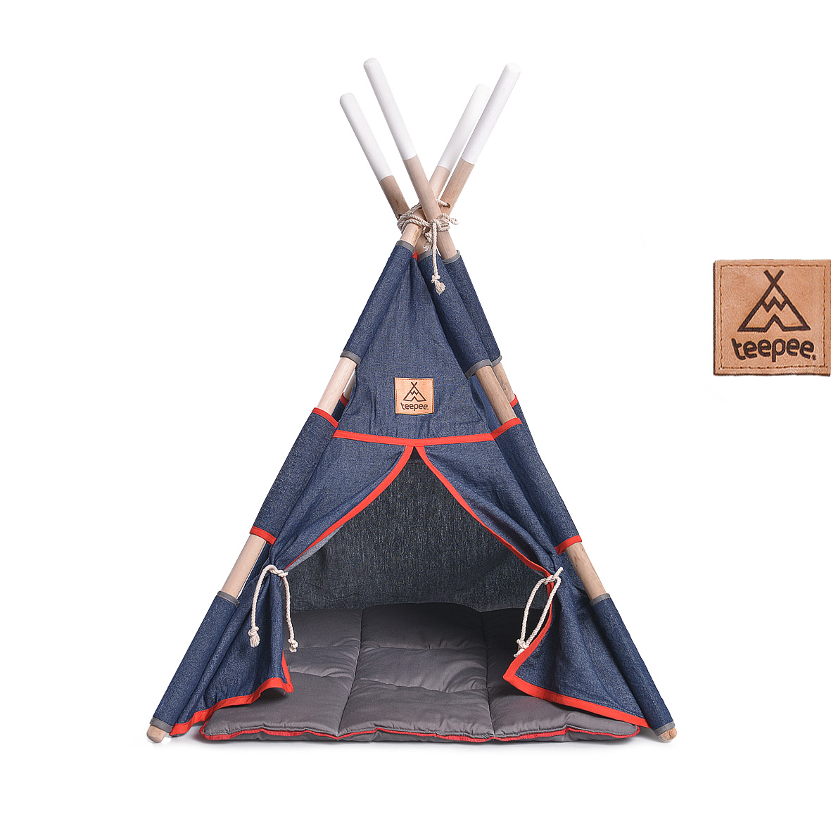 TEEPEE MASCOTAS PEQUEÑAS + COJÍN ACOLCHADO + BOLSO TRANSPORTE