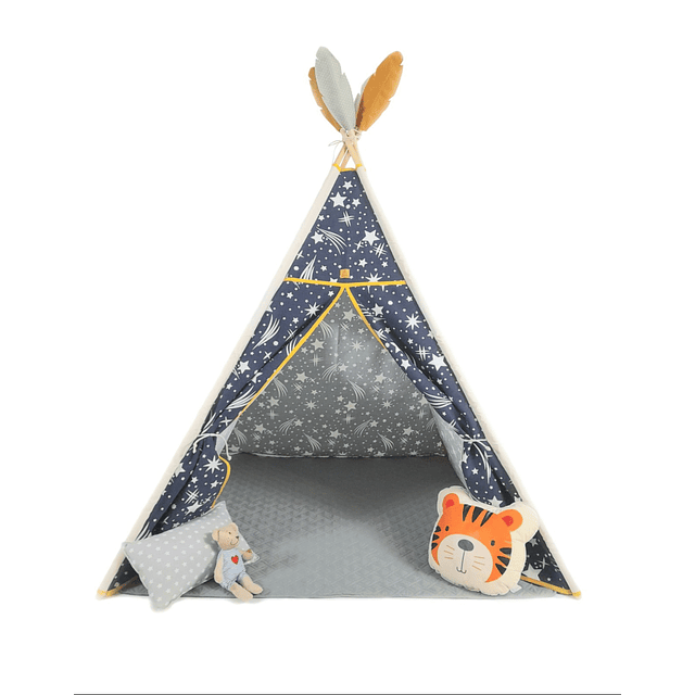 CARPA TEEPEE (TIPI) MODELO ASTRO + PLAYMAT + BOLSO DE TRANSPORTE