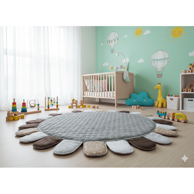 PLAYMAT ACOLCHADO REDONDO, MODELO CLASSIC