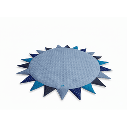 PLAYMAT ACOLCHADO REDONDO, MODELO AZUL