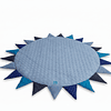 PLAYMAT ACOLCHADO REDONDO, MODELO AZUL