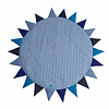 PLAYMAT ACOLCHADO REDONDO, MODELO AZUL