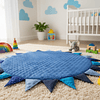 PLAYMAT ACOLCHADO REDONDO, MODELO AZUL