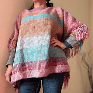 PONCHO BLUSÓN FRANJAS 