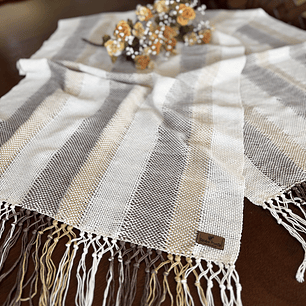 ECHARPE FRANJAS CRUDO-BEIGE