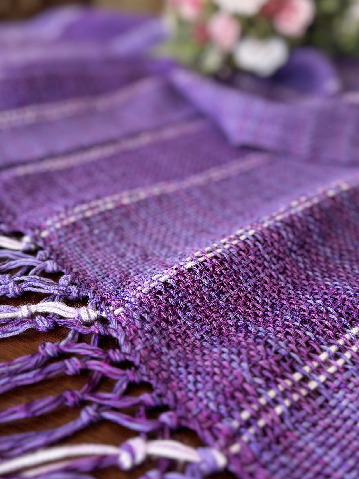 ECHARPE / PAÑUELO MORADO  3