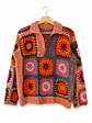 Chaleco Jardín Multicolor Patchwork tejido a mano - Miniatura 1