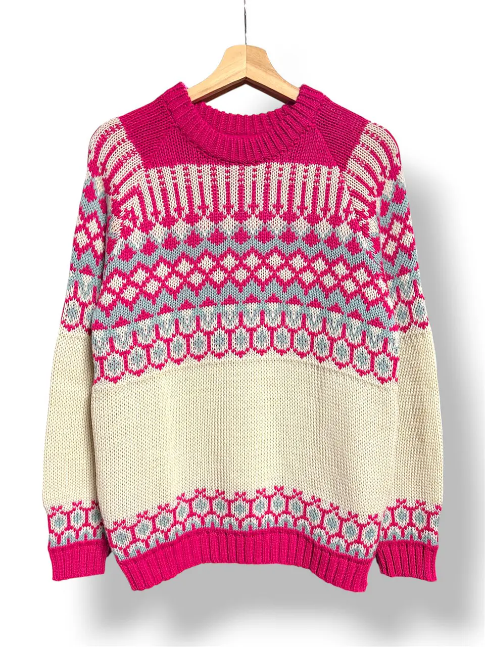 Chaleco Jacquard Geométrico en Tres Colores 3